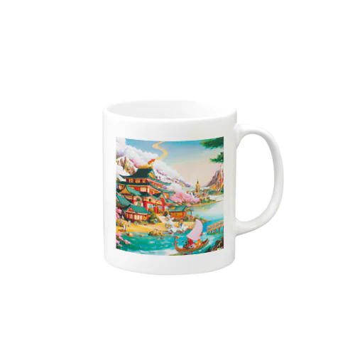 日本風をファンタジックにすると Mug