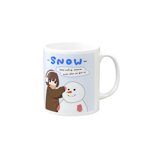 making snowmen マグカップ