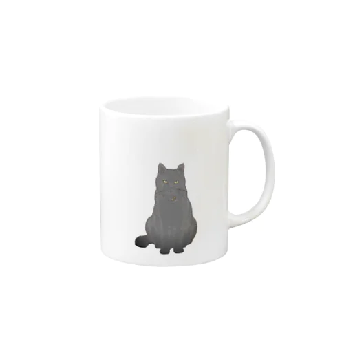 エモめの黒猫 Mug