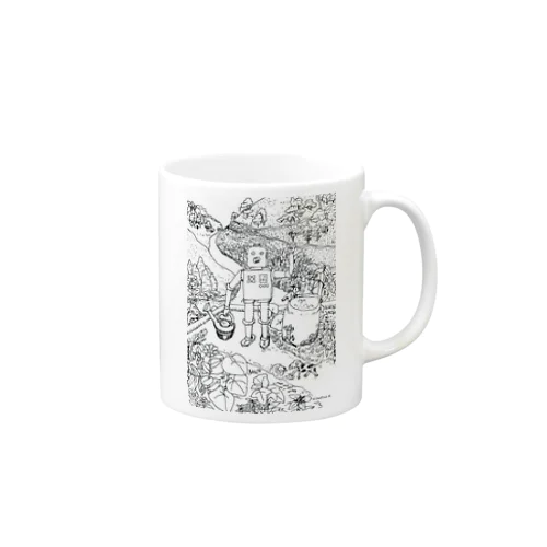 ロボットの休日 Mug