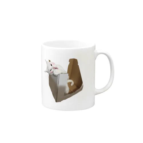 猫ダンボールがじがじ Mug