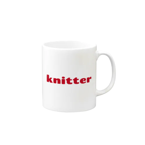 knitter (red) Mug