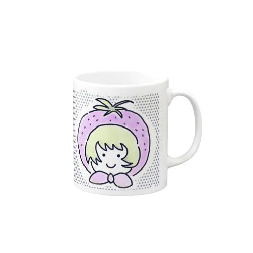 コラボ商品　苺いち絵的マミちゃんイチゴgirl Mug