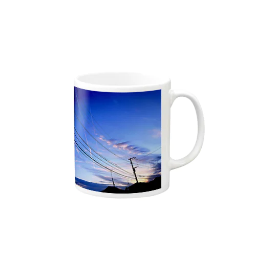 電柱のある風景 A Mug