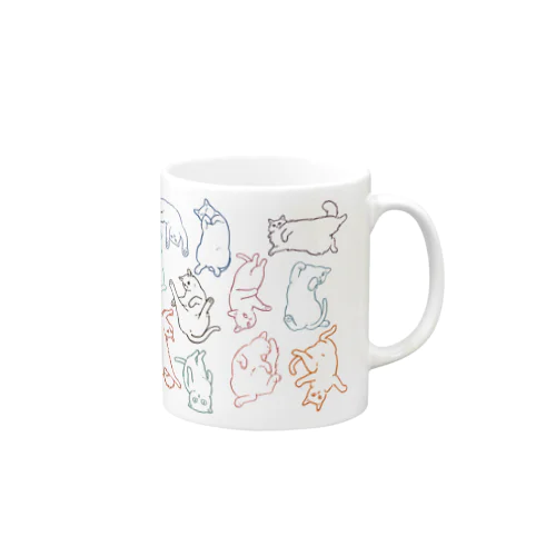 へそ天#1(線画） Mug