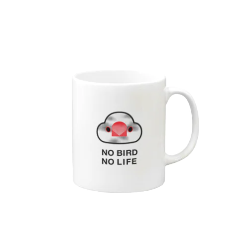 NO BIRD NO LIFE ごましお文鳥マグカップ マグカップ