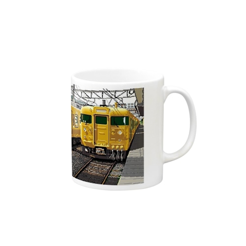 115系電車(からし色) Mug
