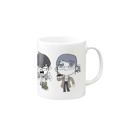 陰キャラブコメ　SDキャラ集合絵 Mug