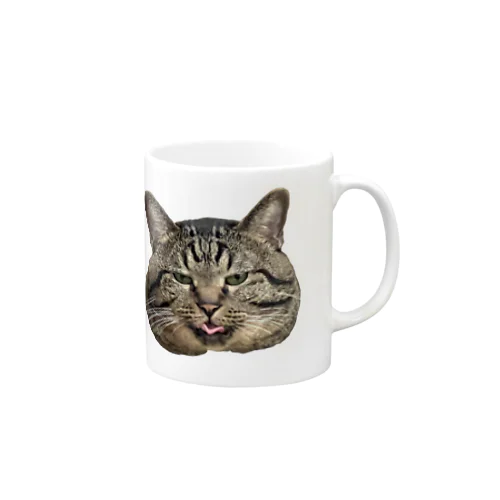 顔でか猫 Mug