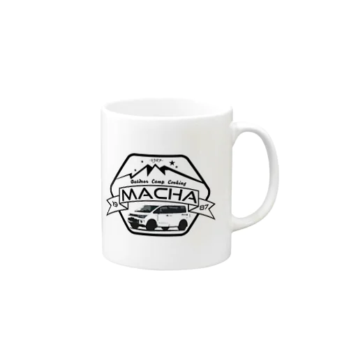 まちゃのキャンプ飯部ステッカーのアイテムです Mug