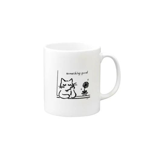 まつげを増量した猫 Mug