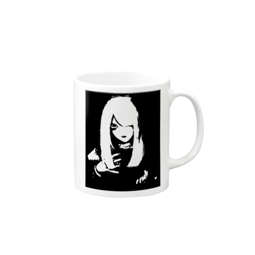 goth girl black Mug