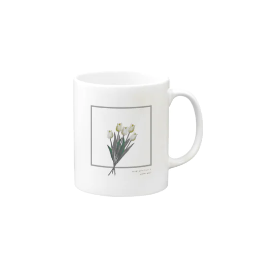 Hanataba , Cream Tulip Mug