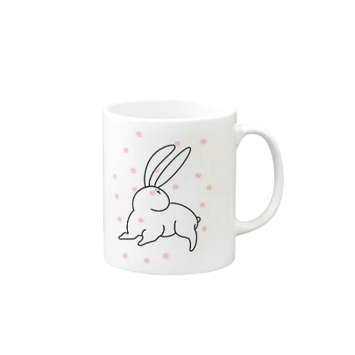 かるくパンチされるウサギさん Mug