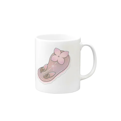 ツノアリウサギアジサイモドキウミウシ 桃色ver. Mug