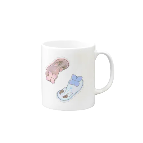 ツノアリウサギアジサイモドキウミウシ 2匹ver. Mug