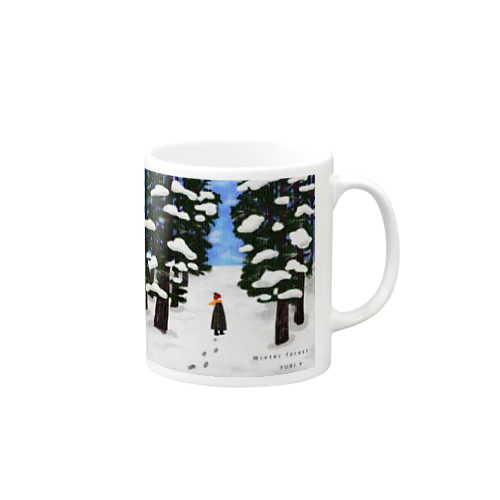 冬の森・北八ヶ岳 マグカップ