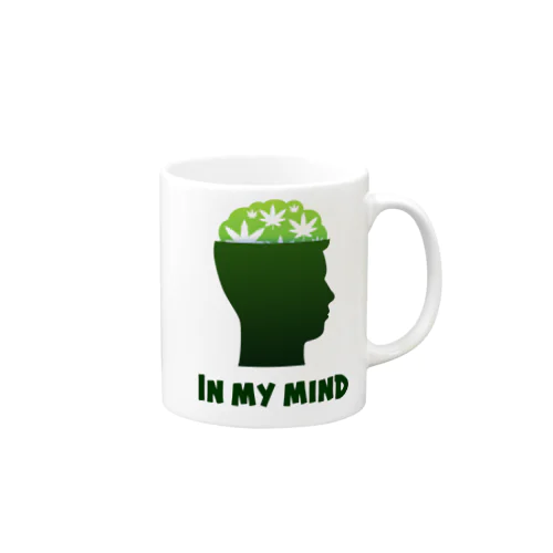 in my mind 頭が一杯 Mug