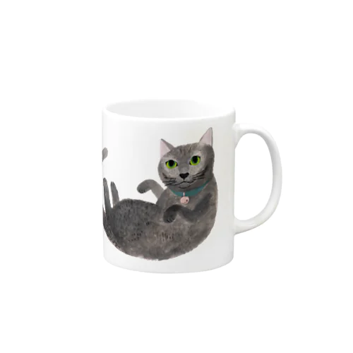 グレー猫 Mug