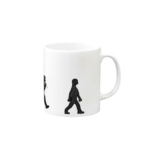 人類の進化 Mug