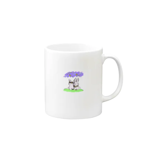 なかよしピンクうさぎさん Mug