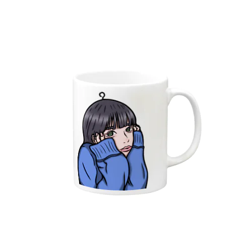 物思いにふける女の子 Mug