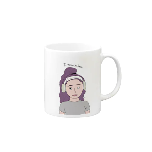 Purple hair girl  Mug