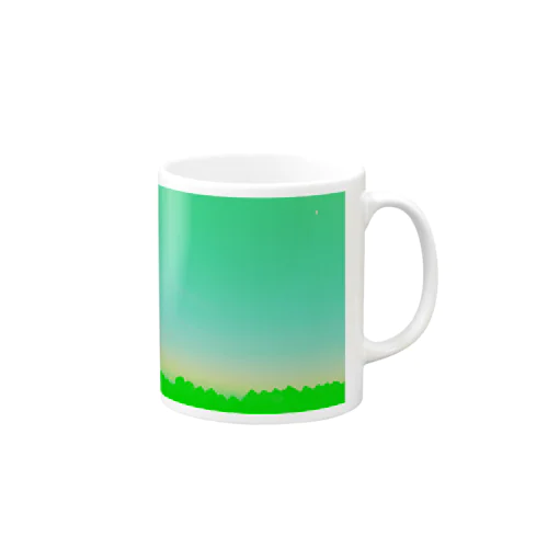 green sky sea マグカップ