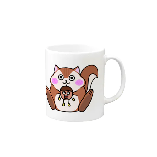 めだまりすwithめだまどんぐり Mug