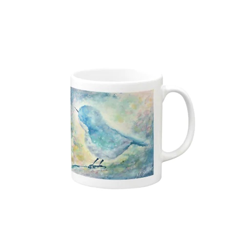 幸せの青い鳥 Mug