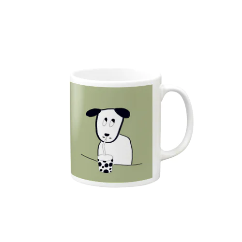 ミルクティーが好きな可愛い子犬 Mug