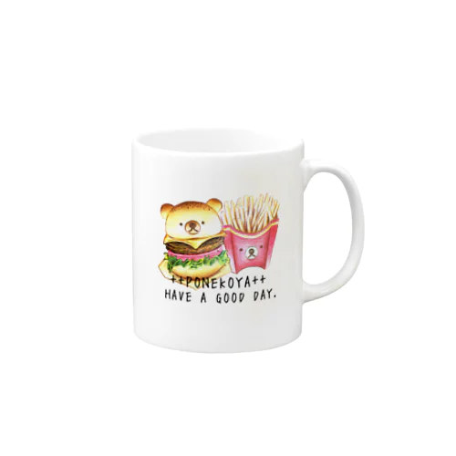 くまさんバーガーとくまさんポテト Mug