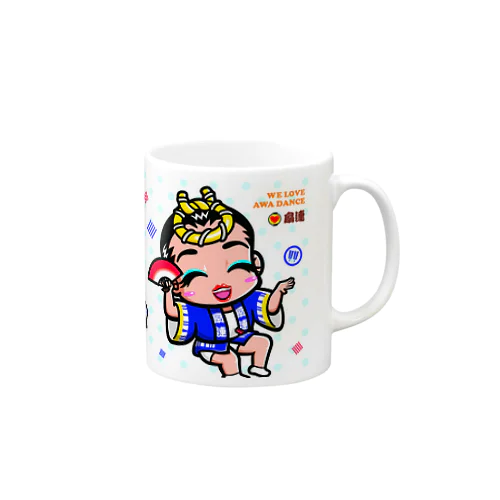 扇連マグカップ（阿波キャラ） Mug