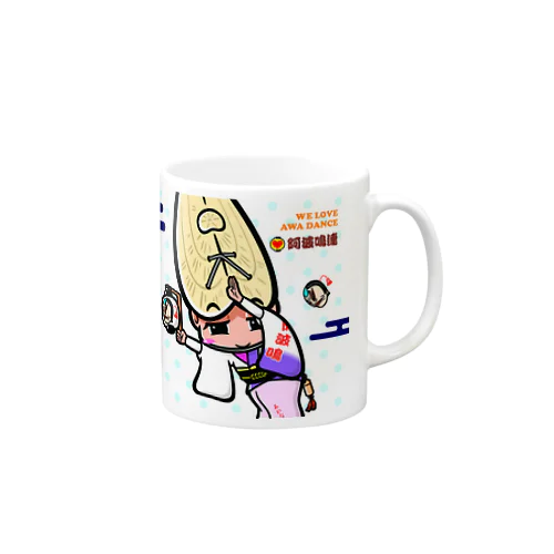 阿波鳴連マグカップ（阿波キャラ） Mug