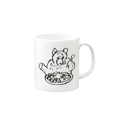 かっぽうかぽうのKAPO Curry カレークレイジーくまさん Mug