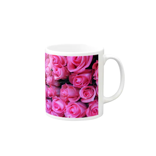 pink rose Mug