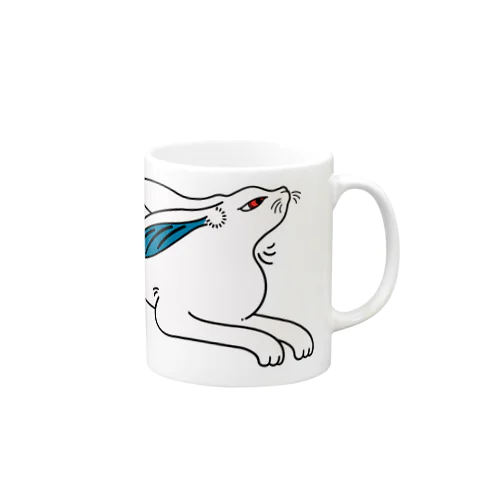 ウサギと小鳥 Mug