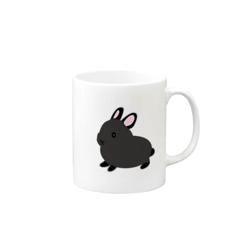 うさぎ　ブルー Mug