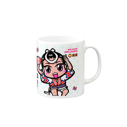 葵連マグカップ（阿波キャラ） Mug