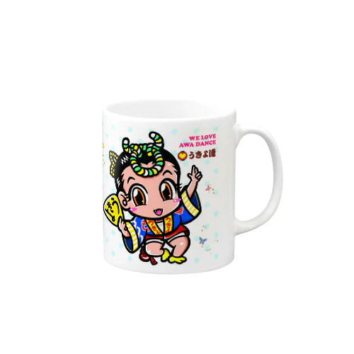 うきよ連マグカップ（阿波キャラ） Mug