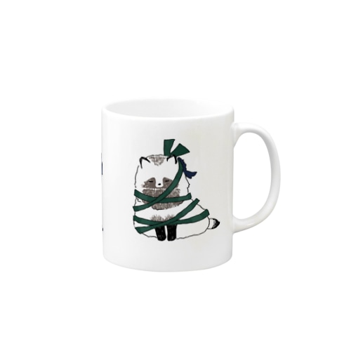 自らがぷれぜんとたぬきさん Mug