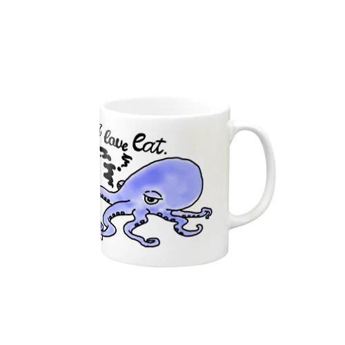 食いしん坊のタコくん Mug