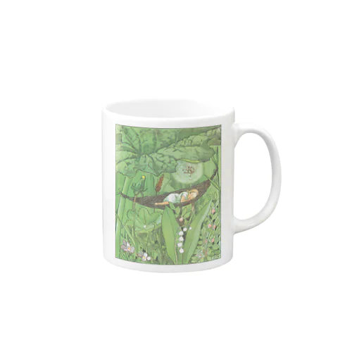 ハンモックで眠るおやゆびひめ by Elsa Beskow Mug