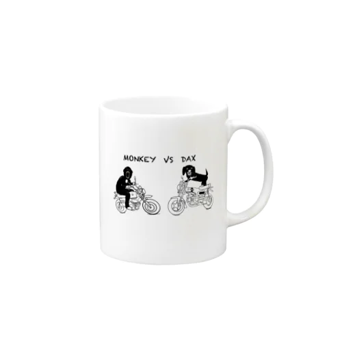 犬猿の仲　MONKEY&DAX Mug