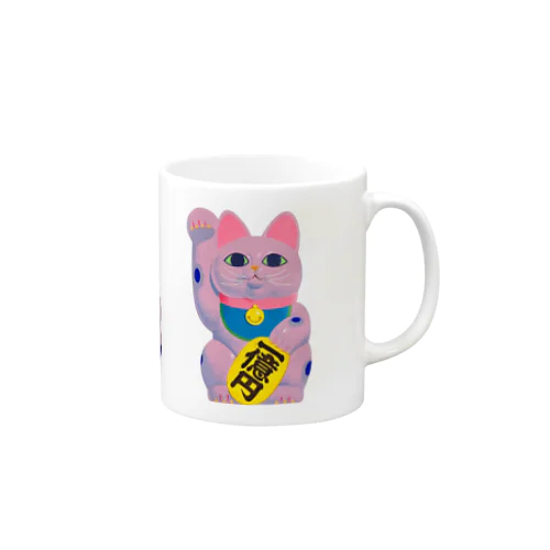 招き猫pop3 Mug