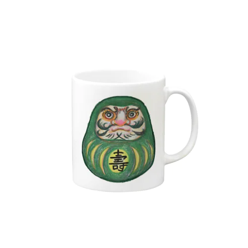 緑の達磨 Mug