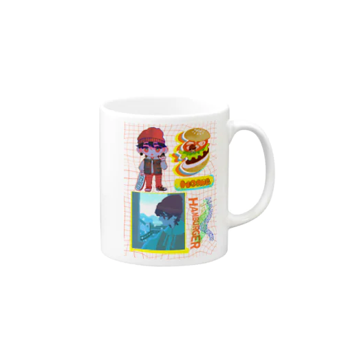 スケボーハンバーガー少年 Mug