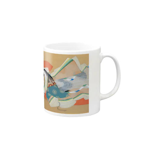 日本画：上村松園_伊勢大輔(1929) Mug