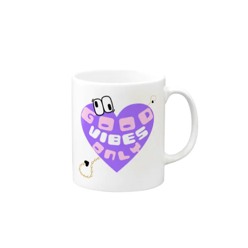 GOOD VIBES ONLY 紫 Mug