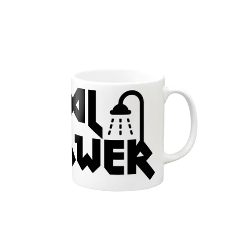 メタルシャワー  黒字 Mug